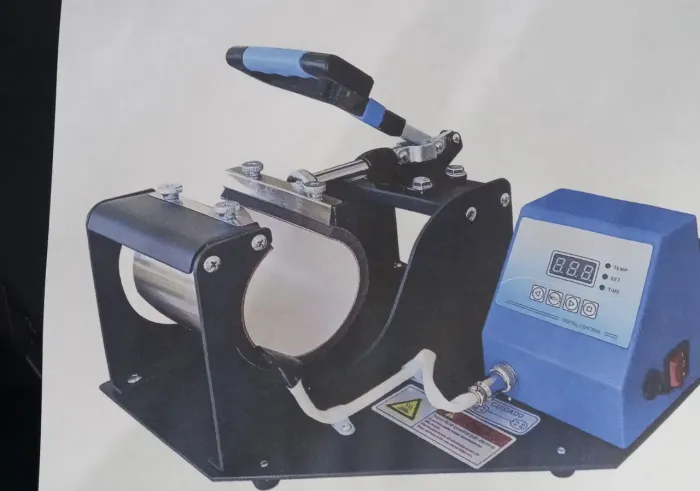 Prensa para impressão térmica sublimação canecas e outros