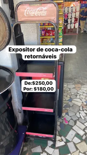 Display expositor coca-cola retornáveis