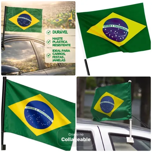 Bandeira do Brasil para carro