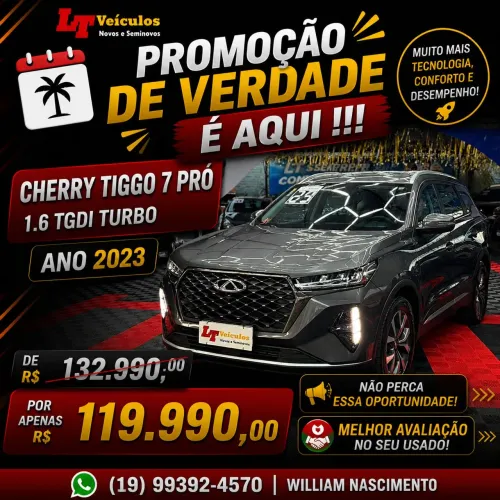Chery Tiggo 7 Pro 1.6 Turbo 16V Aut. 2023