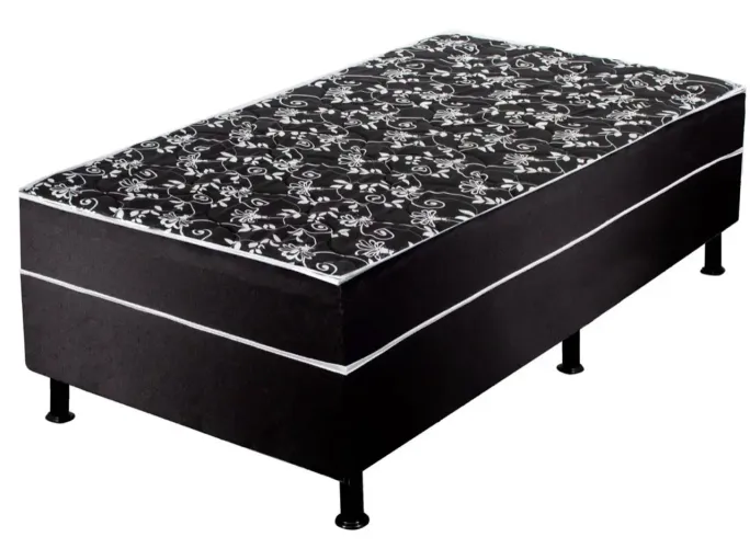 2 Cama Box Solteiro Aiam Colchões Conjugada - 53x88x188cm Super Box D28