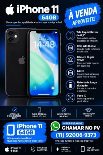 iPhone 11 64 gb Impecável