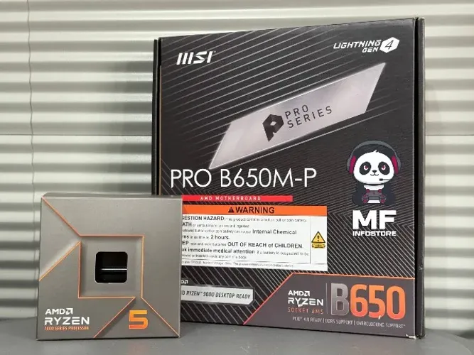 Kit AM5 B650M-P MSI Pro + Ryzen 5 7600 + 2x16GB 5200Mhz RGB