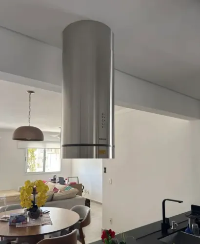 Coifa Ilha Quartzo Redonda Suggar 35 cm