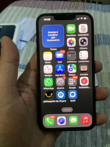 iPhone 13 128GB - Meia-Noite - Saúde da bateria em 88%
