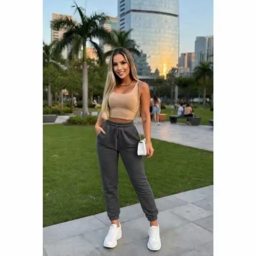 Calça Jogger feminina moletom