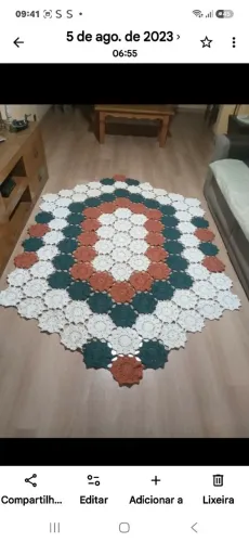 Tapete de crochê