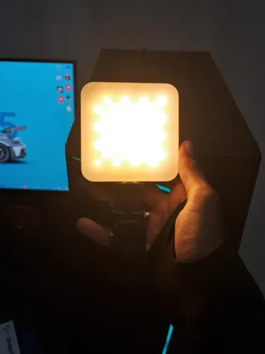 Ring Light Swave Mini LED 7W Branca Fria Com Clip Para Celular E Notebook