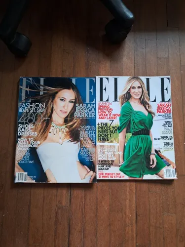 2 revistas elle sarah jessica parker importadas sex and the city