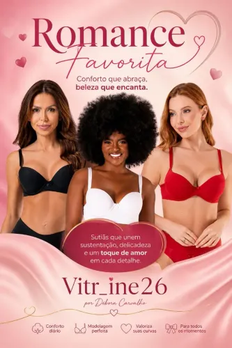 Sutiãs e conjuntos da romance favorita