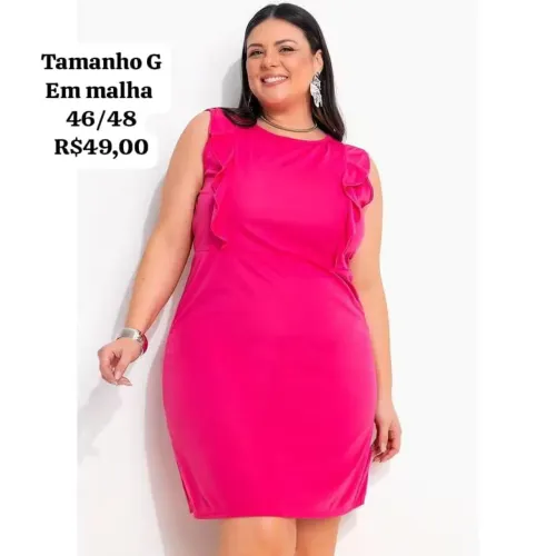 Vestido feminino em malha tamanho G