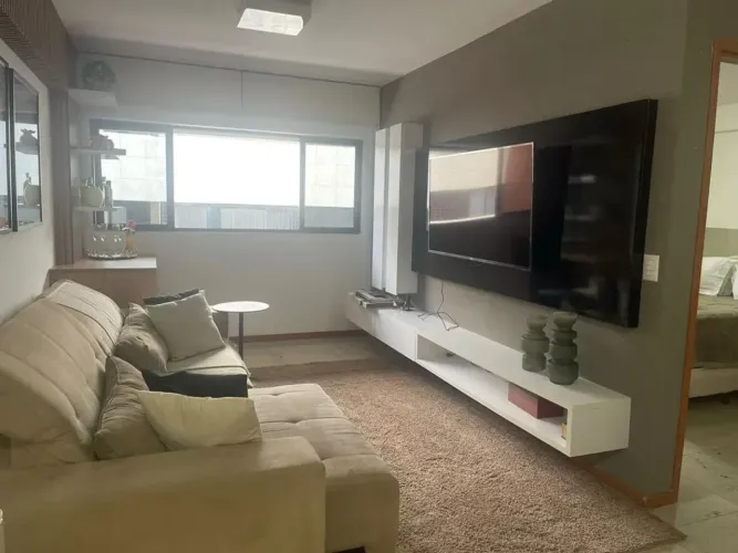 Quarto e sala mobiliado