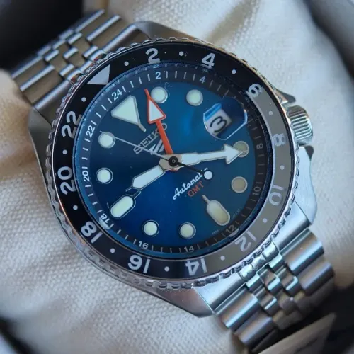 Relógio Automático Original Seiko 5 Sports Velocity Blue Edição Limitada - SSK045K1