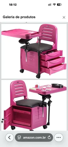 Cadeira de Manicure Dompel NUNCA USADA por R$ 650! Uma nova custa R$ 1.190,00