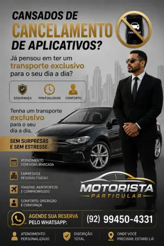 Motorista particular - CANSADO(a) DE CANCELAMENTOS NO SEU DIA-A-DIA?