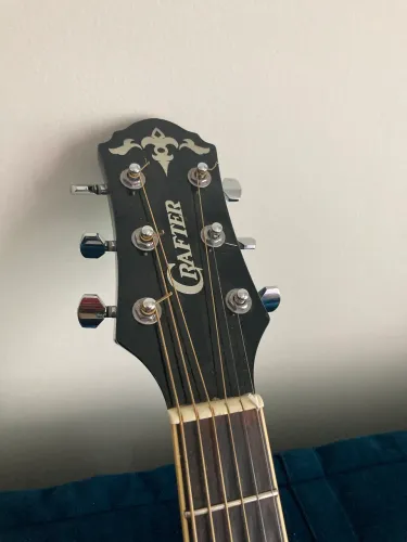 Violão Crafter F-80 EQ/BK aço