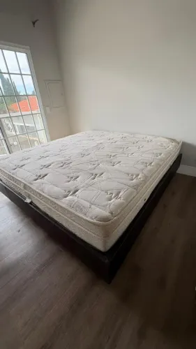 Cama box king size colchão Ortobom (colchão + base)