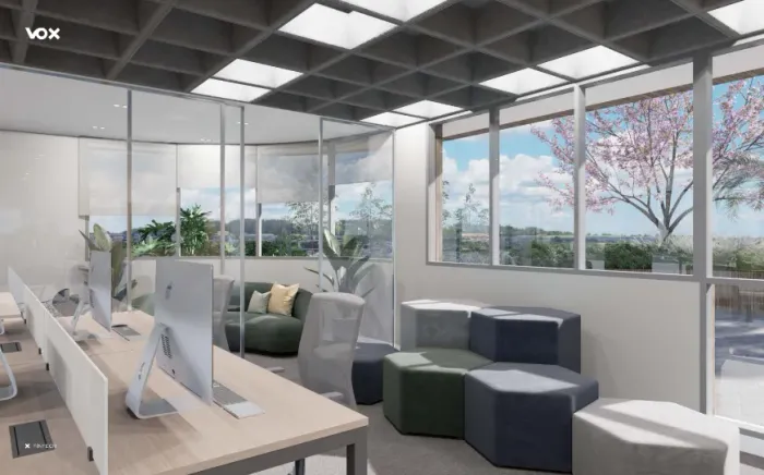 Sala comercial de 28 m2 em Lancamento no Ed VOX | Só aqui na Rosa e Rangel