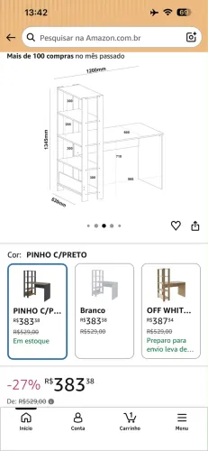 Escrivaninha / mesa pra escritório