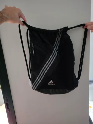Mochila Praia Cordas Preta Leve Portatil