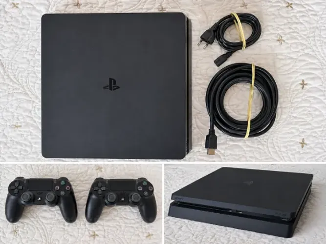 PlayStation 4 Slim 1TB + 2 Controles Originais | Muito Conservado | PS4 - Oportunidade