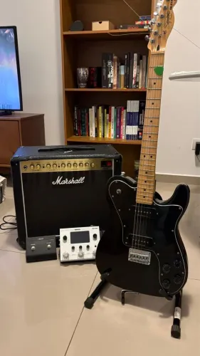 Setup Completo Guitarra - Squier Tele Custom + Marshall DSL20 + Hotone Ampero II