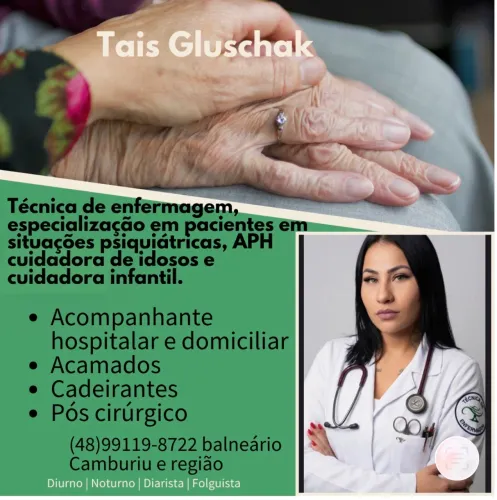 Cuidadora/técnica de enfermagem