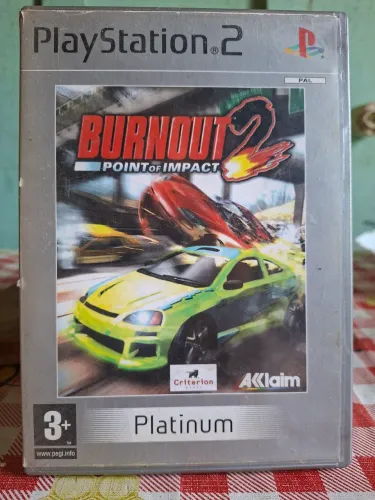 jogo Burnout 2: Point of Impact para PlayStation 2. região PAL (Europa