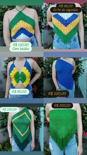 Lindas peças em crochê