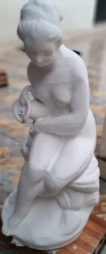 Elegante Estátua para Piscina com Fonte 