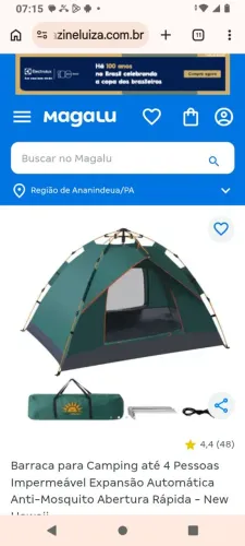 Barraca usada só uma vez em perfeito Estado 