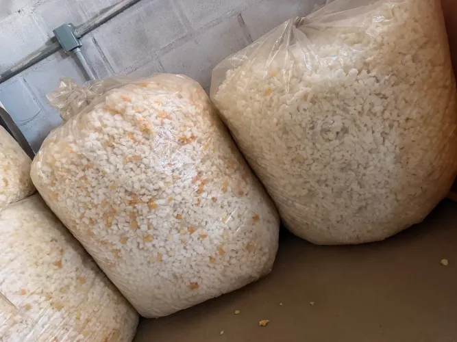 Flocos de espuma para enchimento almofada