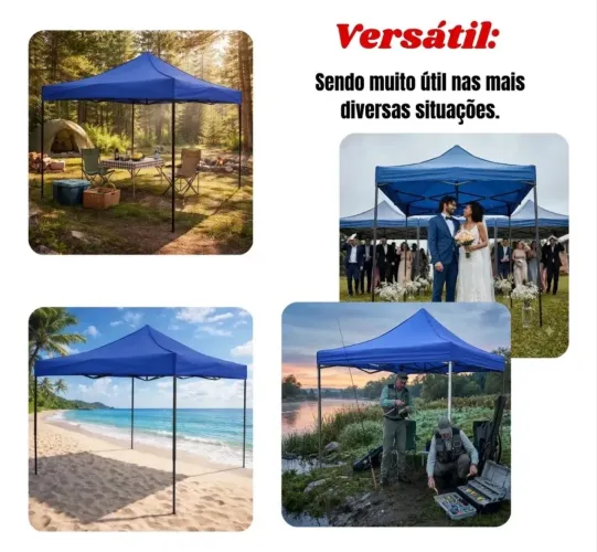 TENDA 2x2 ARTICULADA NA COR AZUL