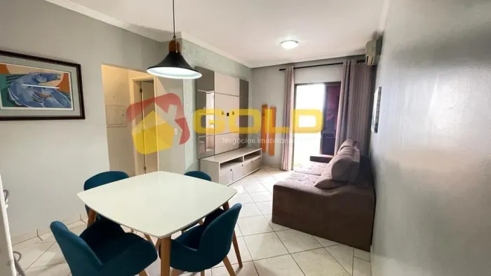Apartamento Mobiliado para Locação em Uberlândia, Patrimônio, 2 dormitórios, 1 suíte, 2 ba