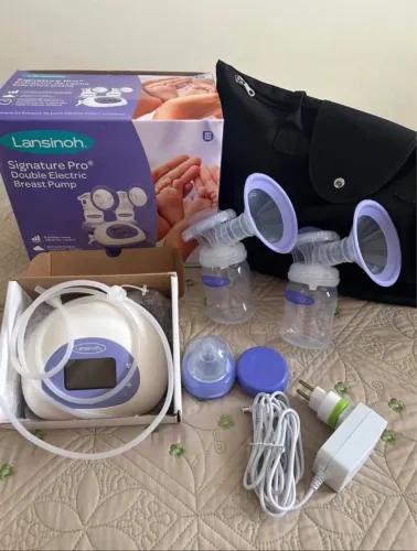 Bomba elétrica leite dupla Lansinoh