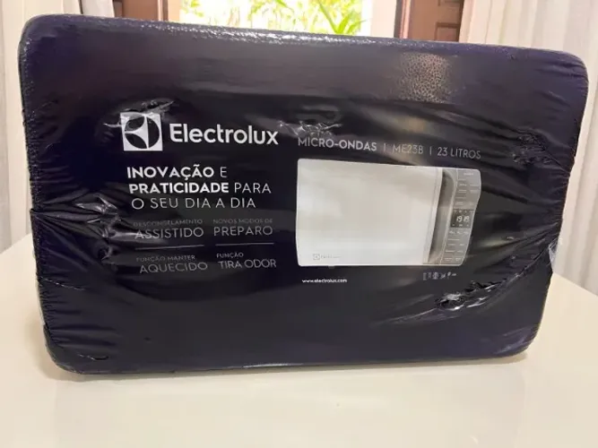 Micro-ondas Electrolux 23L Branco Efficient ME23B Novo Lacrado