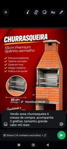 Churrasqueira premoudada