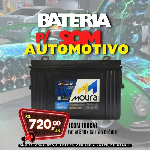 Bateria Moura 12MN2000 115Ah Estacionária no-break