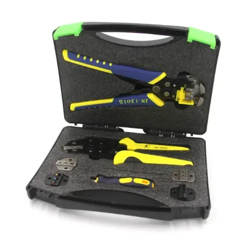 Kit Alicates para Decapar e Crimpar Terminais, Conector Solar Fios e Cabos Profissional