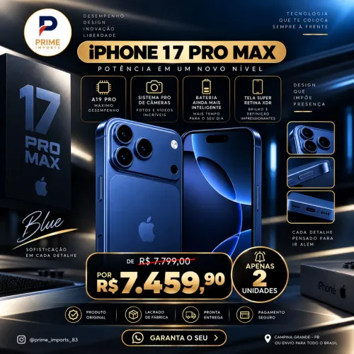 iPhone 17 Pro Max, 256gb, Silver. Lacrado