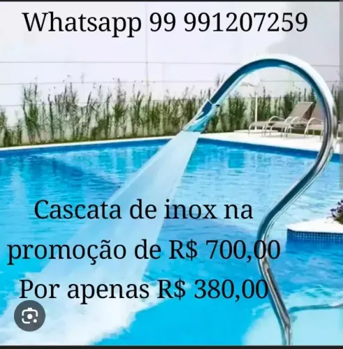 Cascatas de inox tubular para piscinas de $ 700.00 por apenas $ 380.00