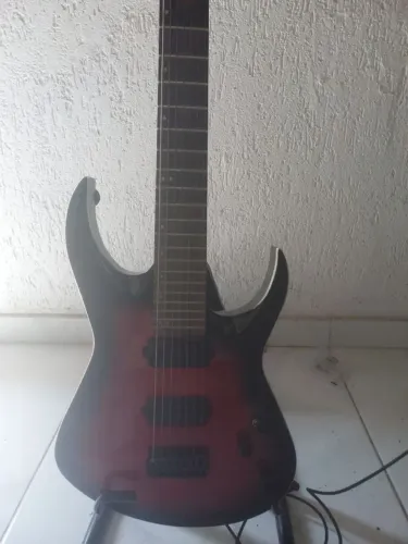 Guitarra 7 cordas Waldman Wig527 vermelha