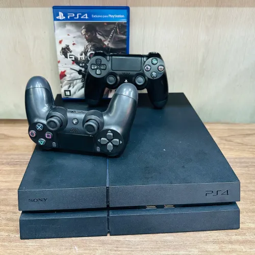 PlayStation 4 + 2 Controles + Jogo + Garantia | ENTREGAMOS