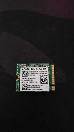 SSD NVMe M.2 ADATA 256GB PCIe Gen3x4 - Alta Velocidade | PC e Notebook