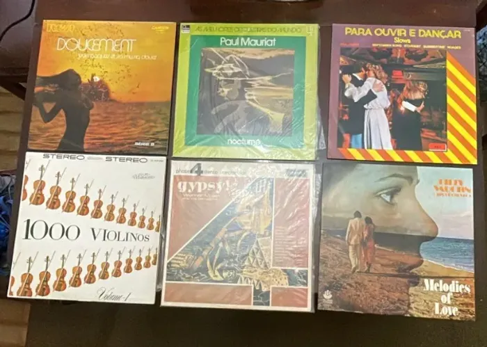 COLEÇÃO LPs VINTAGE PARA COLECIONADORES - 12 Discos de Vinil