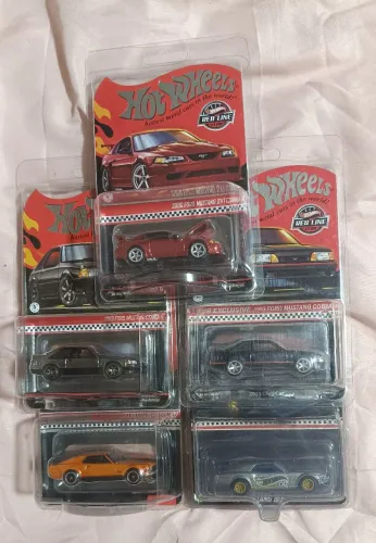 Hotwheels RLC LOTE ( Mustang SVT Cobra, Mustang Cobra R,  93 Mustang Cobra R, Mustang Boss