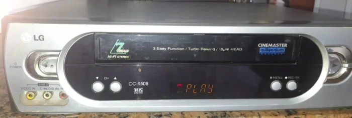 Aparelho De Video Vhs - LG - CC - 950G - Ligando Todas As Funções( Ver Descrição)