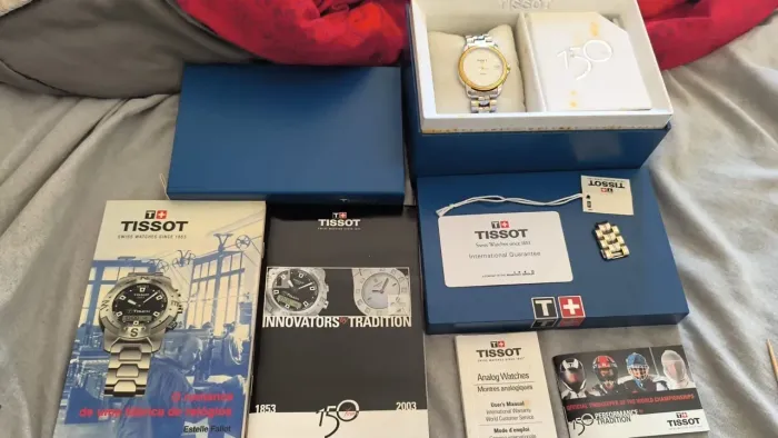Tissot edição especial 150 anos, único dono, todo original e assinado, set completo 