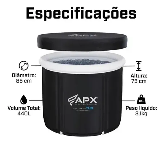 Banheira de gelo portátil