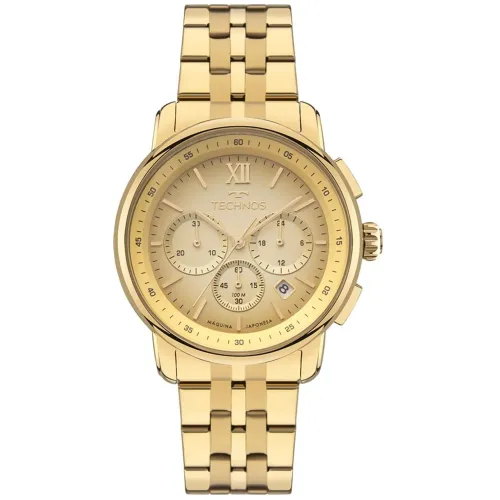 Relógio Technos Masculino Grandtech Dourado